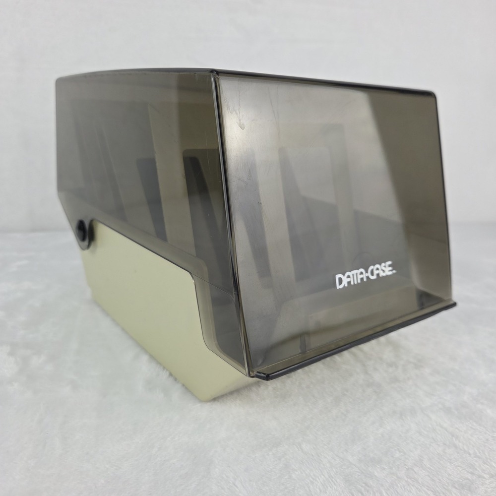 Vintage Data-Case 5.25 Floppy Disk Storage Box Case 5 Dividers Retro PC